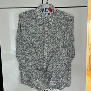 16 inch neck men’s casual button down shirt
